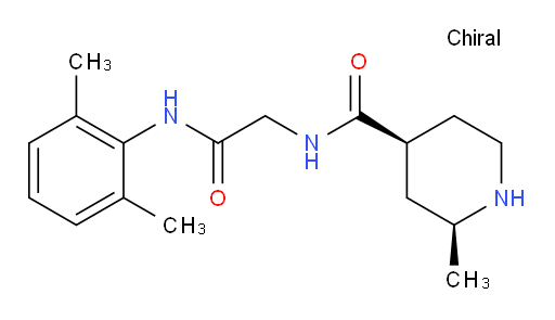 (2S,4S)-N-(2-((2,6-dimethylphenyl)amino)-2-oxoethyl)-2-methylpiperidine-4-carboxamide