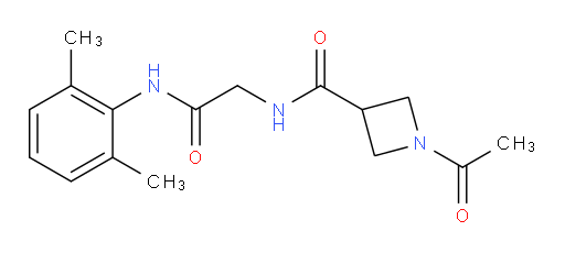 1-acetyl-N-(2-((2,6-dimethylphenyl)amino)-2-oxoethyl)azetidine-3-carboxamide