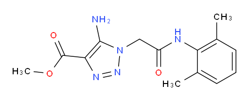 methyl 5-amino-1-(2-((2,6-dimethylphenyl)amino)-2-oxoethyl)-1H-1,2,3-triazole-4-carboxylate