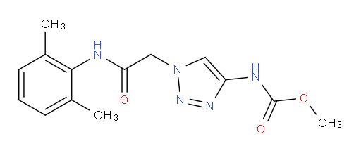 methyl (1-(2-((2,6-dimethylphenyl)amino)-2-oxoethyl)-1H-1,2,3-triazol-4-yl)carbamate
