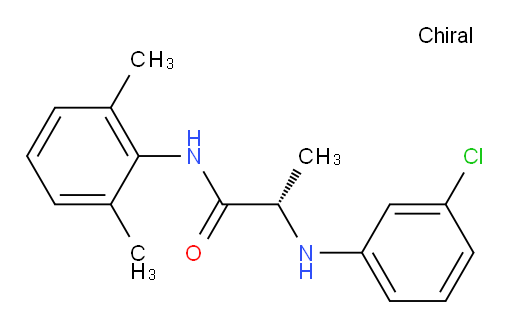 (S)-2-((3-chlorophenyl)amino)-N-(2,6-dimethylphenyl)propanamide