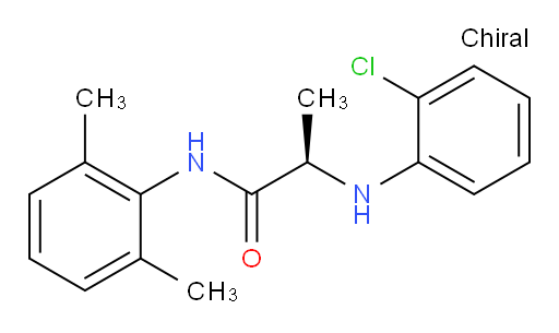 (R)-2-((2-chlorophenyl)amino)-N-(2,6-dimethylphenyl)propanamide