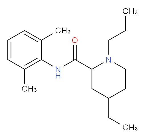 N-(2,6-dimethylphenyl)-4-ethyl-1-propylpiperidine-2-carboxamide