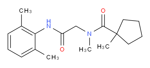 N-(2-((2,6-dimethylphenyl)amino)-2-oxoethyl)-N,1-dimethylcyclopentanecarboxamide