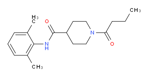 1-butyryl-N-(2,6-dimethylphenyl)piperidine-4-carboxamide