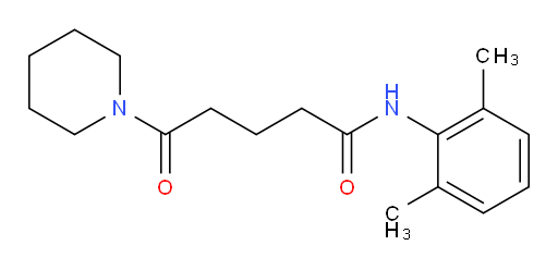 N-(2,6-dimethylphenyl)-5-oxo-5-(piperidin-1-yl)pentanamide