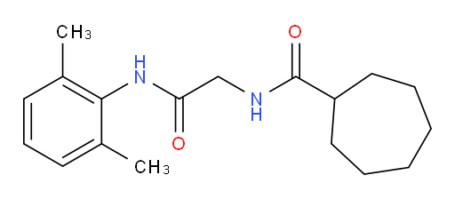 N-(2-((2,6-dimethylphenyl)amino)-2-oxoethyl)cycloheptanecarboxamide