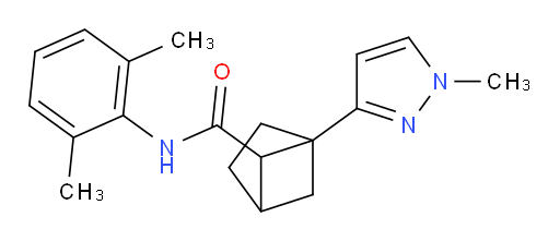 N-(2,6-dimethylphenyl)-1-(1-methyl-1H-pyrazol-3-yl)bicyclo[2.1.1]hexane-5-carboxamide
