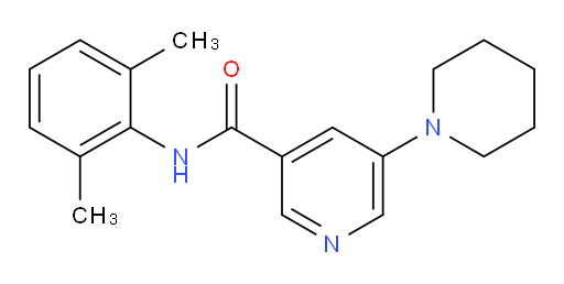 N-(2,6-dimethylphenyl)-5-(piperidin-1-yl)nicotinamide