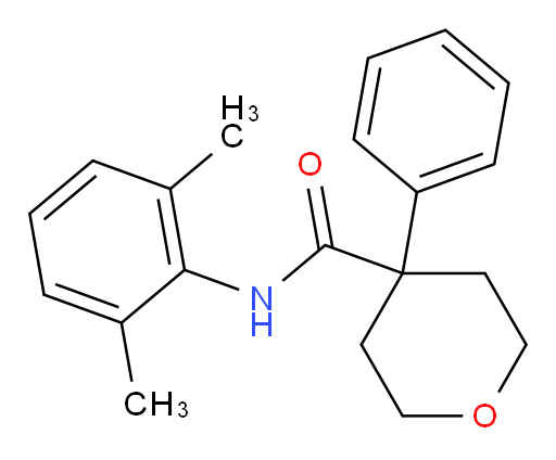 N-(2,6-dimethylphenyl)-4-phenyltetrahydro-2H-pyran-4-carboxamide