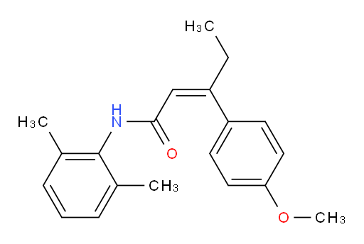 (Z)-N-(2,6-dimethylphenyl)-3-(4-methoxyphenyl)pent-2-enamide