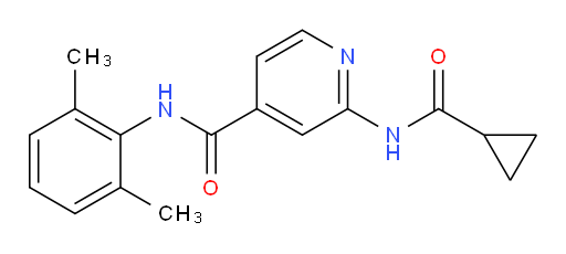 2-(cyclopropanecarboxamido)-N-(2,6-dimethylphenyl)isonicotinamide