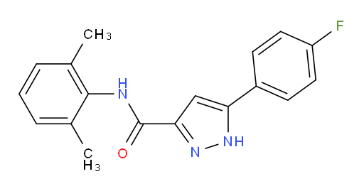 N-(2,6-dimethylphenyl)-5-(4-fluorophenyl)-1H-pyrazole-3-carboxamide