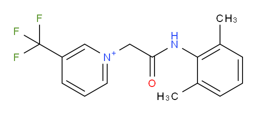 1-(2-((2,6-dimethylphenyl)amino)-2-oxoethyl)-3-(trifluoromethyl)pyridin-1-ium