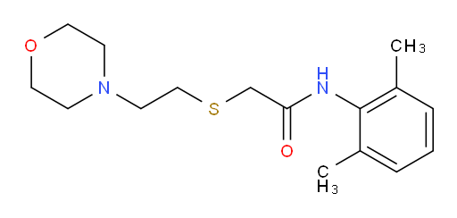 N-(2,6-dimethylphenyl)-2-((2-morpholinoethyl)thio)acetamide