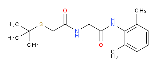 2-(tert-butylthio)-N-(2-((2,6-dimethylphenyl)amino)-2-oxoethyl)acetamide