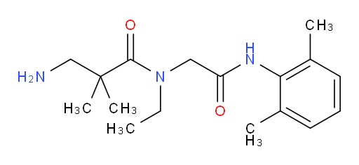 3-amino-N-(2-((2,6-dimethylphenyl)amino)-2-oxoethyl)-N-ethyl-2,2-dimethylpropanamide