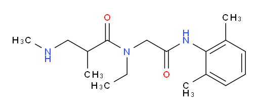 N-(2-((2,6-dimethylphenyl)amino)-2-oxoethyl)-N-ethyl-2-methyl-3-(methylamino)propanamide