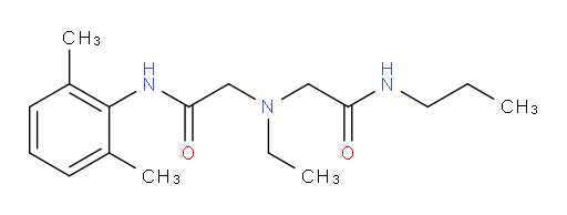 N-(2,6-dimethylphenyl)-2-(ethyl(2-oxo-2-(propylamino)ethyl)amino)acetamide