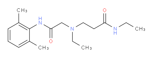 3-((2-((2,6-dimethylphenyl)amino)-2-oxoethyl)(ethyl)amino)-N-ethylpropanamide