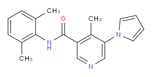 N-(2,6-dimethylphenyl)-4-methyl-5-(1H-pyrrol-1-yl)nicotinamide