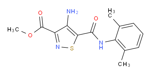 methyl 4-amino-5-((2,6-dimethylphenyl)carbamoyl)isothiazole-3-carboxylate