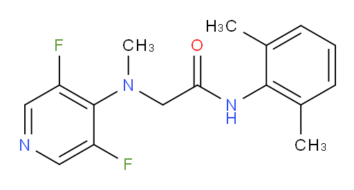 2-((3,5-difluoropyridin-4-yl)(methyl)amino)-N-(2,6-dimethylphenyl)acetamide