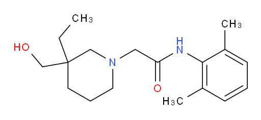 N-(2,6-dimethylphenyl)-2-(3-ethyl-3-(hydroxymethyl)piperidin-1-yl)acetamide