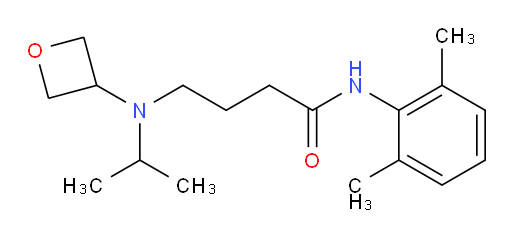 N-(2,6-dimethylphenyl)-4-(isopropyl(oxetan-3-yl)amino)butanamide
