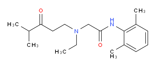 N-(2,6-dimethylphenyl)-2-(ethyl(4-methyl-3-oxopentyl)amino)acetamide
