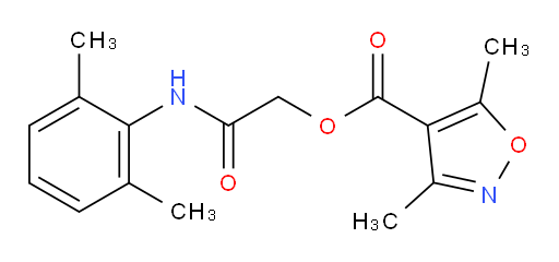 2-((2,6-dimethylphenyl)amino)-2-oxoethyl 3,5-dimethylisoxazole-4-carboxylate