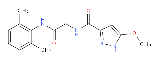N-(2-((2,6-dimethylphenyl)amino)-2-oxoethyl)-5-methoxy-1H-pyrazole-3-carboxamide