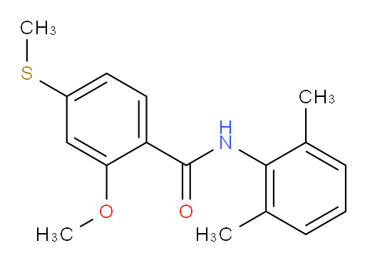 N-(2,6-dimethylphenyl)-2-methoxy-4-(methylthio)benzamide