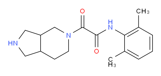N-(2,6-dimethylphenyl)-2-(hexahydro-1H-pyrrolo[3,4-c]pyridin-5(6H)-yl)-2-oxoacetamide