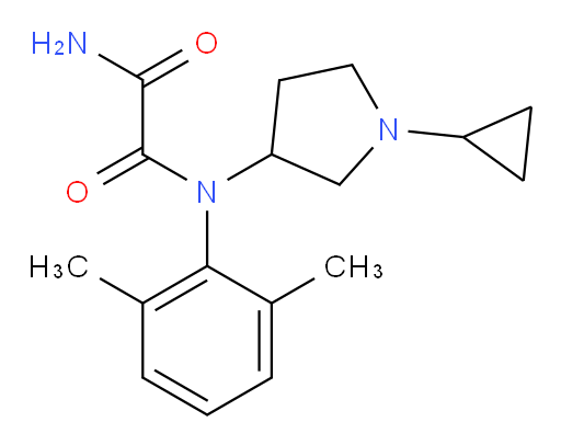 N1-(1-cyclopropylpyrrolidin-3-yl)-N1-(2,6-dimethylphenyl)oxalamide