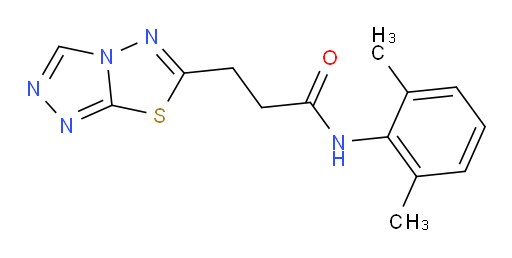3-([1,2,4]triazolo[3,4-b][1,3,4]thiadiazol-6-yl)-N-(2,6-dimethylphenyl)propanamide