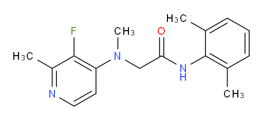 N-(2,6-dimethylphenyl)-2-((3-fluoro-2-methylpyridin-4-yl)(methyl)amino)acetamide