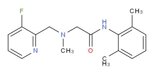 N-(2,6-dimethylphenyl)-2-(((3-fluoropyridin-2-yl)methyl)(methyl)amino)acetamide