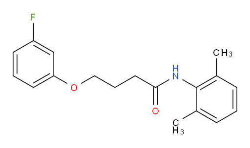 N-(2,6-dimethylphenyl)-4-(3-fluorophenoxy)butanamide