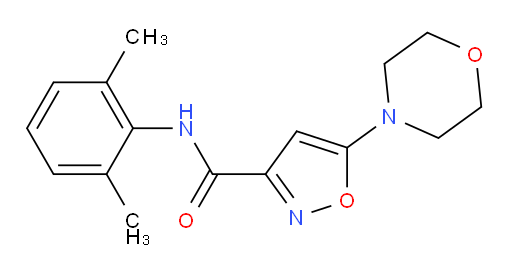 N-(2,6-dimethylphenyl)-5-morpholinoisoxazole-3-carboxamide