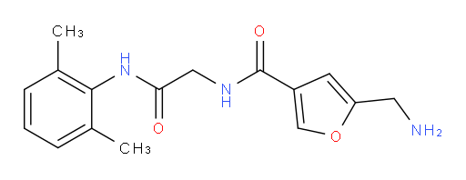5-(aminomethyl)-N-(2-((2,6-dimethylphenyl)amino)-2-oxoethyl)furan-3-carboxamide