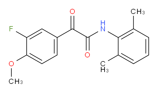 N-(2,6-dimethylphenyl)-2-(3-fluoro-4-methoxyphenyl)-2-oxoacetamide