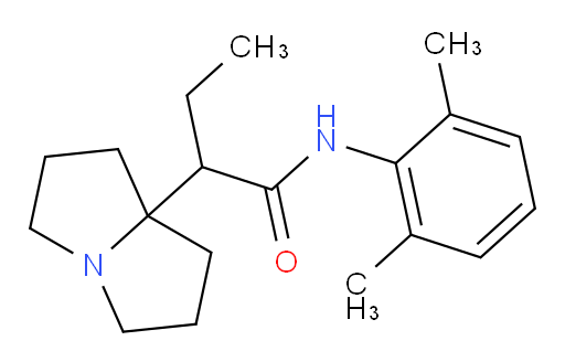 N-(2,6-dimethylphenyl)-2-(hexahydro-1H-pyrrolizin-7a-yl)butanamide