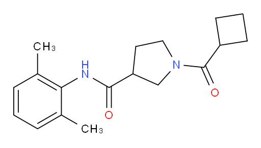 1-(cyclobutanecarbonyl)-N-(2,6-dimethylphenyl)pyrrolidine-3-carboxamide
