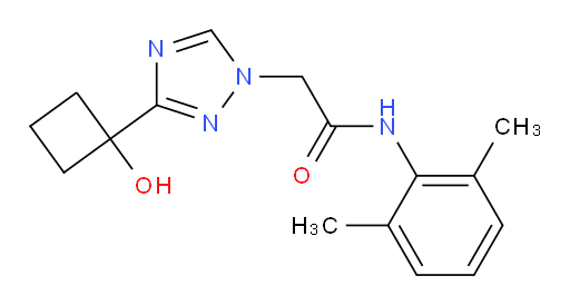 N-(2,6-dimethylphenyl)-2-(3-(1-hydroxycyclobutyl)-1H-1,2,4-triazol-1-yl)acetamide