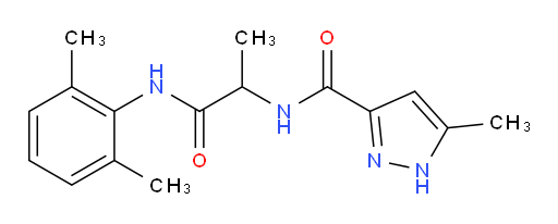 N-(1-((2,6-dimethylphenyl)amino)-1-oxopropan-2-yl)-5-methyl-1H-pyrazole-3-carboxamide