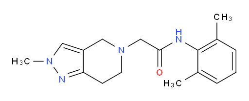 N-(2,6-dimethylphenyl)-2-(2-methyl-6,7-dihydro-2H-pyrazolo[4,3-c]pyridin-5(4H)-yl)acetamide