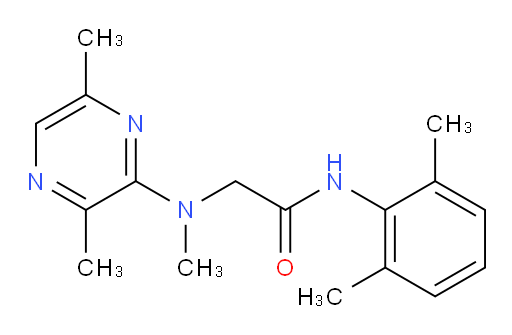 N-(2,6-dimethylphenyl)-2-((3,6-dimethylpyrazin-2-yl)(methyl)amino)acetamide