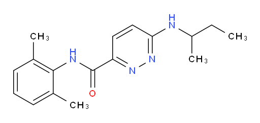 6-(sec-butylamino)-N-(2,6-dimethylphenyl)pyridazine-3-carboxamide