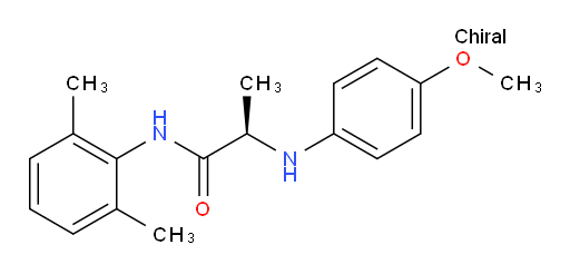 (R)-N-(2,6-dimethylphenyl)-2-((4-methoxyphenyl)amino)propanamide